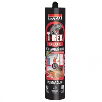 Клей Soudal T-REX монтажный моментальная схватка белый 12*310 мл 134923