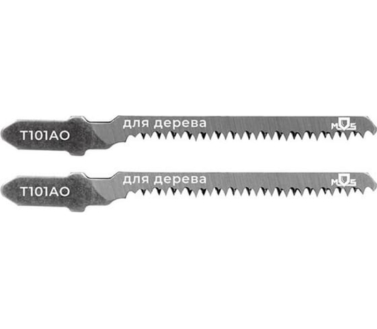 Полотна для эл. лобзика, Т101AO, по дереву, HCS, 82 мм, 2 шт.