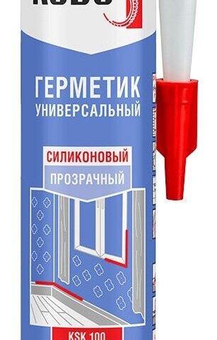Герметик силикон универс прозрачный/280мл/KUDO