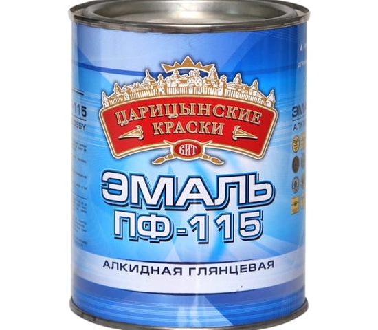 Эмаль ПФ-115 Синяя / 0,25 кг. / Царицынские