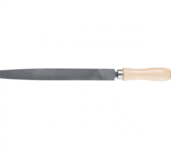 Напильник, 150 мм, плоский, деревянная ручка// Сибртех