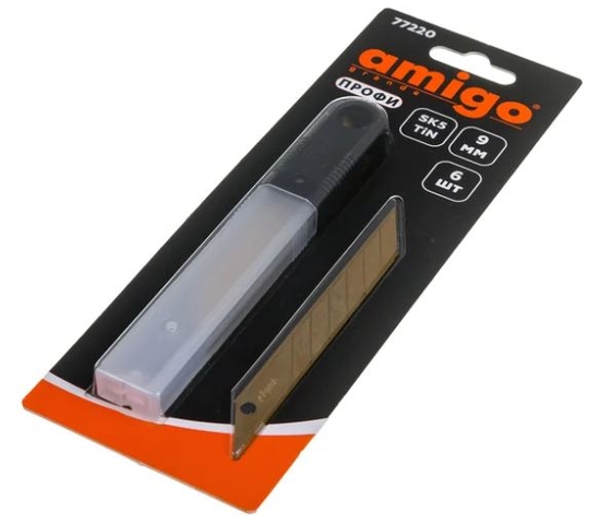 Лезвия сегментированные 18 мм 15 сегментов 5 шт. Amigo Grande 77226