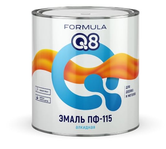 Эмаль ПФ 115 коричневая 2,6 кг FORMULA Q8