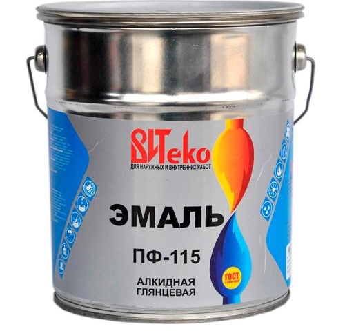 Эмаль ПФ115 серая / 2,6 кг / ВИТЕКО