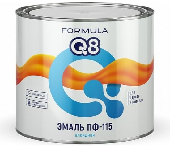 Эмаль ПФ 115 черная 2,7 кг FORMULA Q8
