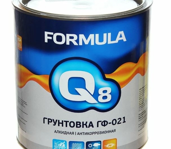Грунтовка ГФ-021 серая 0,9 кг FORMULA Q8