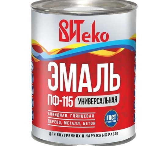 Эмаль ПФ115 синяя / 0,8 кг / ВИТЕКО