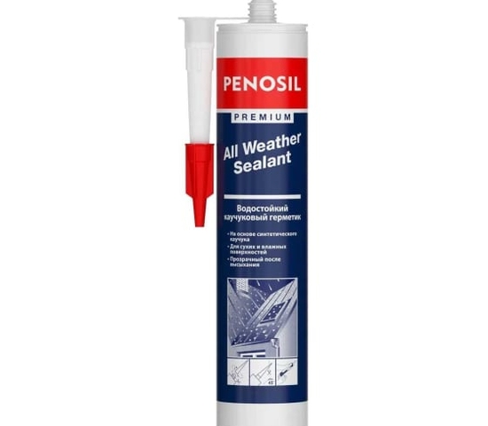 Герметик кровельный каучуковый прозр.PENOSIL Premium Sealant всепогодный 12*280мл