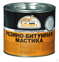 Мастика резино-битумная  (2л/1,8кг;4шт) ЭКСПЕРТ