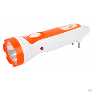 Фонарь электр. светодиод.Ultraflash LED3860 аккум.бел+оранж.пласт.корпус, IP54 (1/176шт)14249/890417
