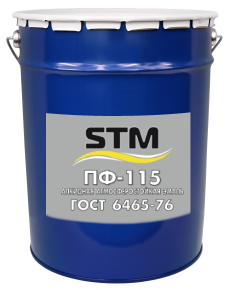 Эмаль ПФ-115 желтая (25 кг) «STM»
