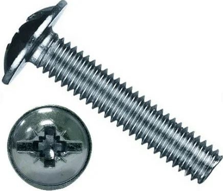 Винт с полукр. гол. с буртиком DIN 967 6,0 х80 (100шт)