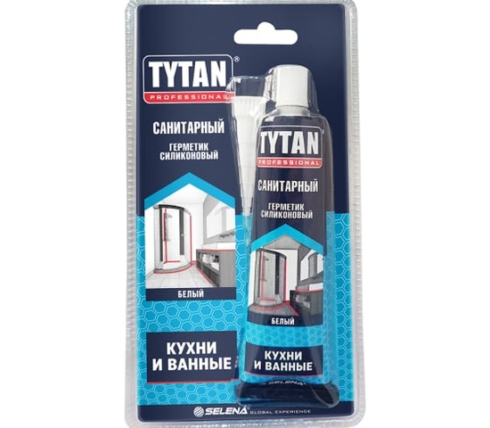 Герметик силиконовый Санитарный Tytan Professional белый 85мл (60шт)