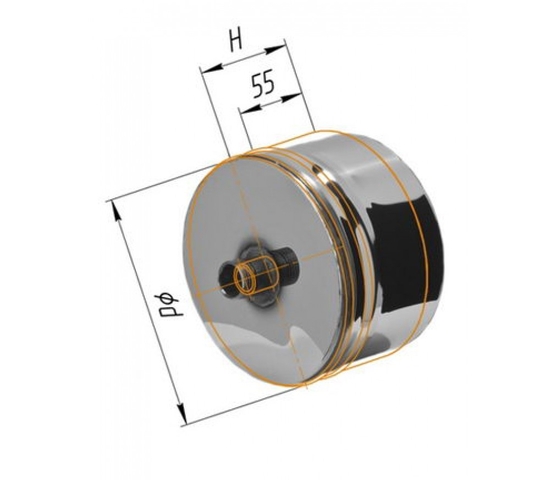 Конденсатоотвод для сендвича  (430/0,5 мм) Ф 210  (внутреняя)