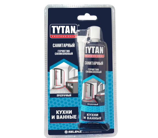 Герметик силиконовый Санитарный Tytan Professional б/цв., 85мл (60шт)