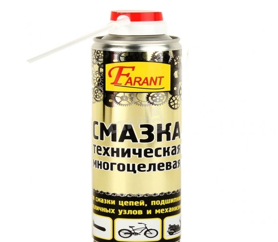Смазка хозяйственная силиконовая аэрозоль(190гр/400мл;12шт) Farant