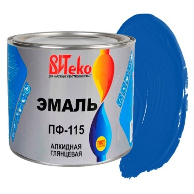 Эмаль ПФ115 голубая / 2,6 кг / ВИТЕКО