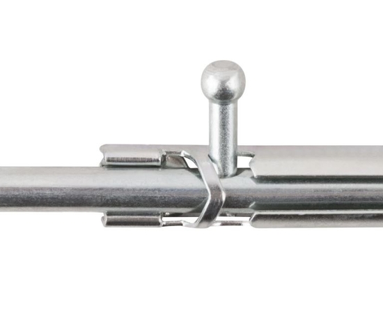 Шпингалет накладной, 90 мм, цинк (3214)