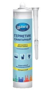 Герметик санитарный белый (270мл;12шт) «Lazurit»