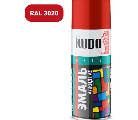 Универсальная Эмаль красная / 520 мл KUDO