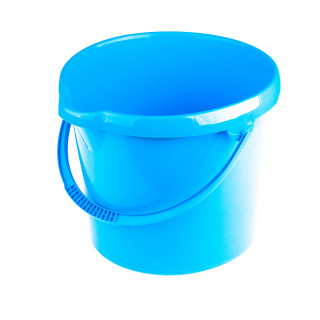 Ведро пластмассовое круглое 12л, голубое// Elfe