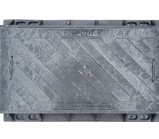 Люк 1,5 т ПРЯМОУГОЛЬНЫЙ с ручкой   80/40  (ДН825/ДВ800/В60/ШН525/ШВ40 ) ЧЕРНЫЙ