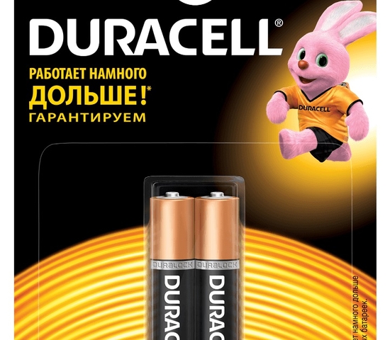 Батарейка минипальчиковая 2 шт. Duracell LR03 1.5V\6\60